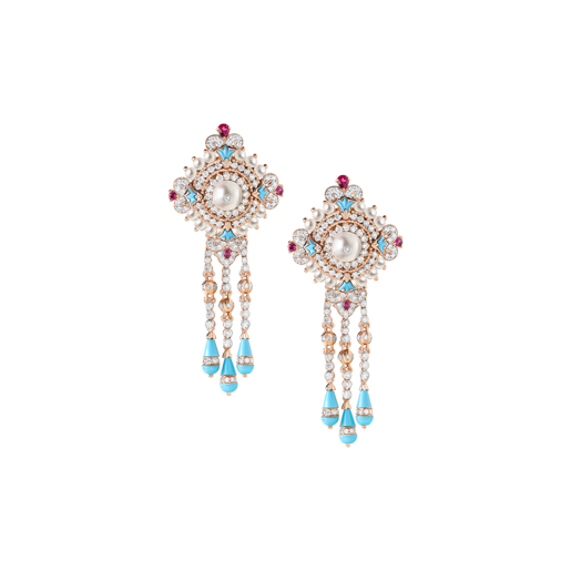 Picture of Turquoise Waves earrings